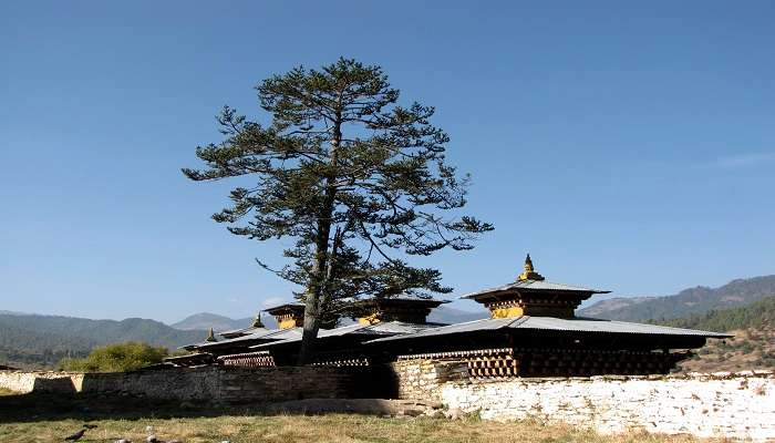 Wangduechhoeling Palace is a famous tourist spot in Jakar Bhutan 