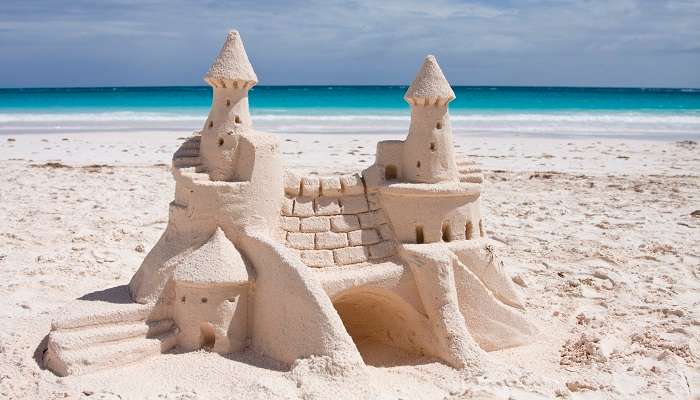 Let out your inner architect and try your hand at sand castle building