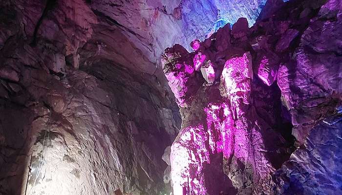  The well-lit interiors of Bora Caves