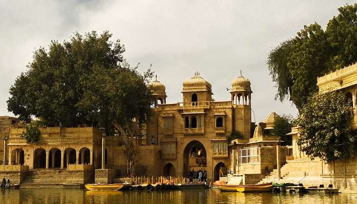 Gadi Sagar (Gadisar) Lake is one of the most important tourist attractions in Jaisalmer, Rajasthan