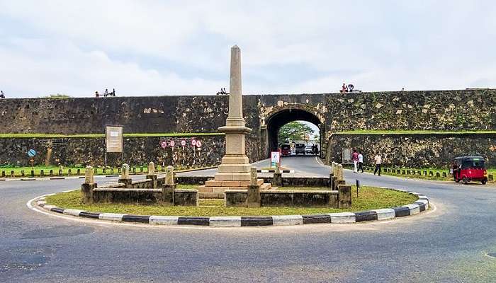 Main gate of Galle Dutch Fort Sri Lanka.