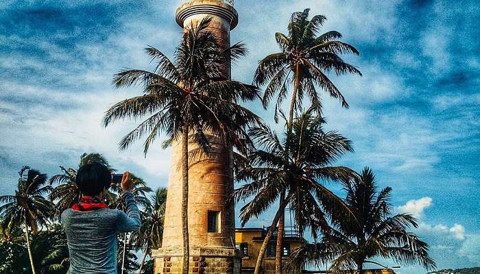 Lighthouse within Galle Dutch Fort Sri Lanka.