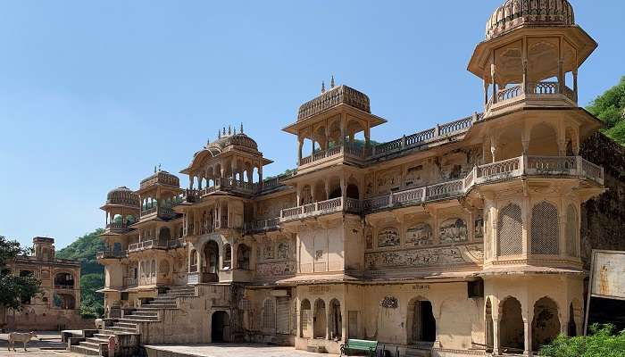 Galtaji Temple located 10 kilometres from Jaipur