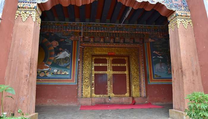  Architecture roof of Gangtey Monastery Bhutan. 