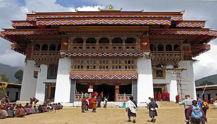 Gangtey Monastery, a must-see place near Wangdue Phodrang Bhutan.