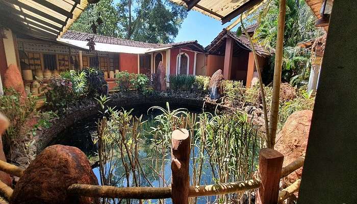 A view of the Goa Chitra Museum near Bondla Wildlife Sanctuary