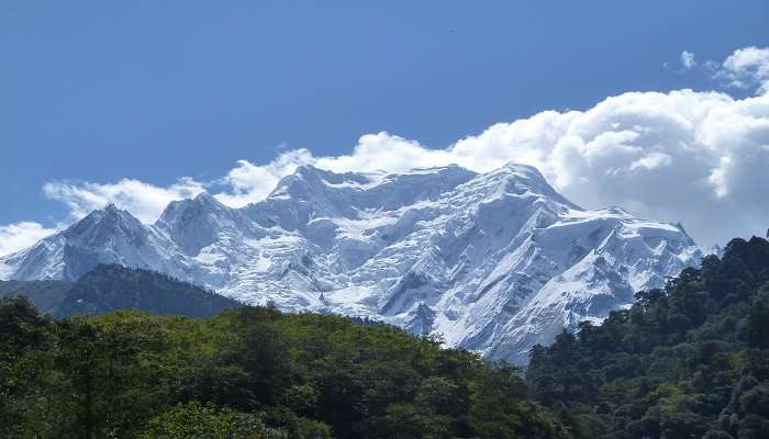 A wonderful view of the Gya Peak located in the Lingti valley