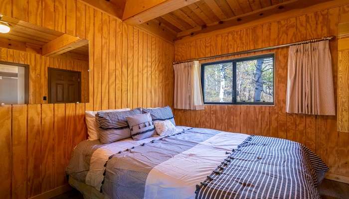 Comfortable wooden room at Hilton Garden Inn, one of the finest hotels in Tuban