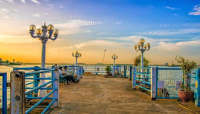 beautiful view of the Hussain Sagar Lake and get to know about the history.