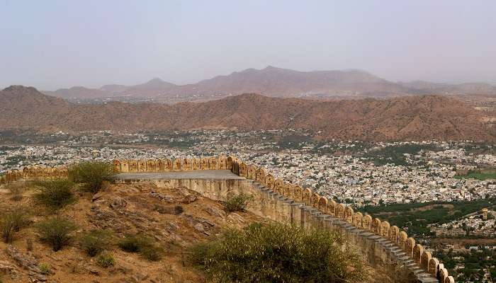 Top view of Ajmer City