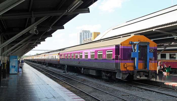 Reach Thailand by train.