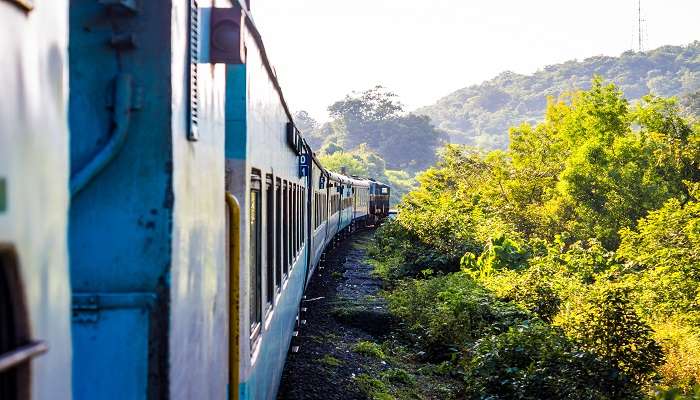 reach by train.