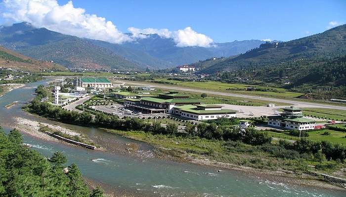 Paro International Airport in Bhutan