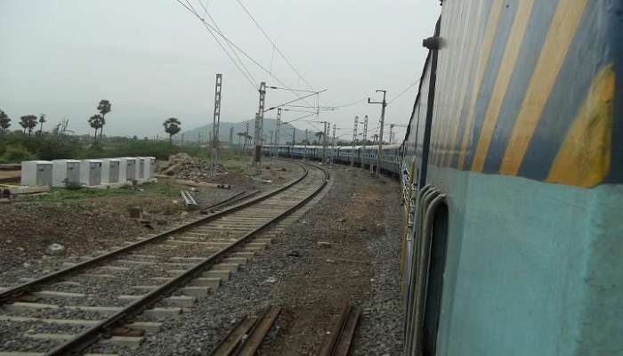 train reaching the Tamil Nadu.