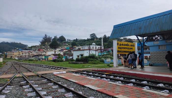 The view of Ooty Railway Station 