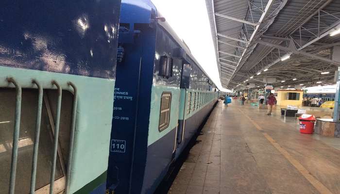 A view of Coimbatore Railway Station. 