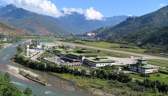 Paro International Airport is the nearest airport in Bhutan.