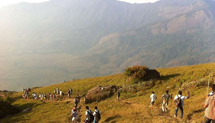 The beautiful view of trekking at Velliangiri Hills