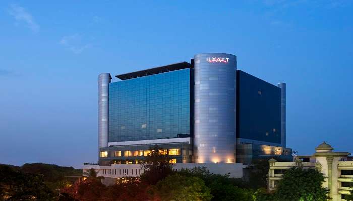 The view of Hyatt Chennai , one of the best hotels in Periamet