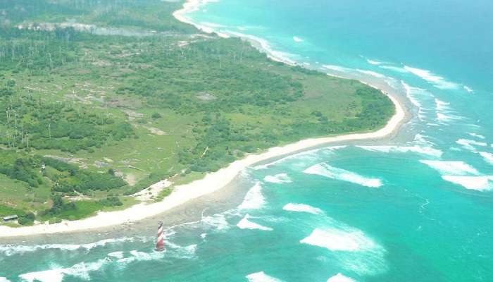 Banda Aceh in Indonesia, from where the Indira Point is visible