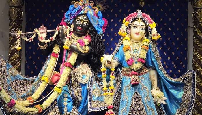 seek the blessings of the Radha and Krishna at the ISKCON Vijayawada.