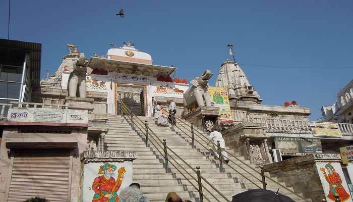 The largest temple in Udaipur, the Jagdish Temple 