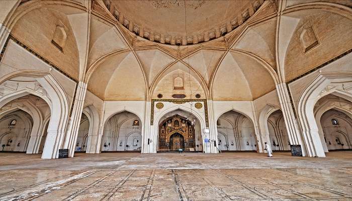 The Inside of Jama Masjid in Bijapur