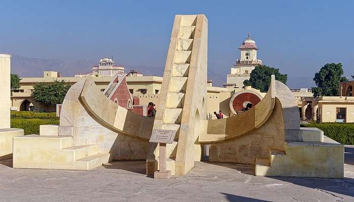 A view of the astronomical instruments used in Jantar Mantar, Jaipur