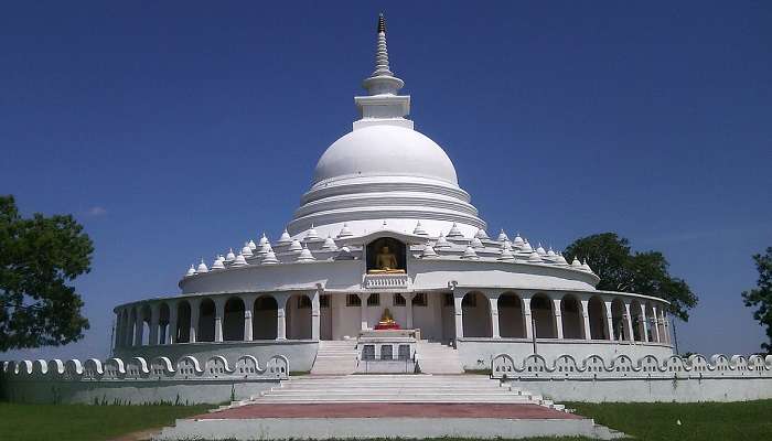 Front View of Japanese Peace Pagoda, Sri Lanka