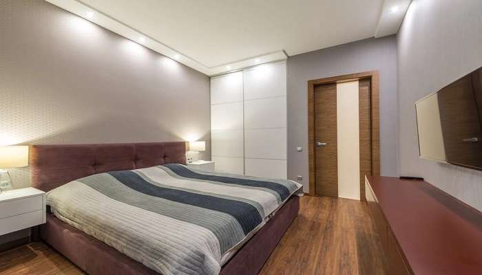 Double beds are provided at this property. 
