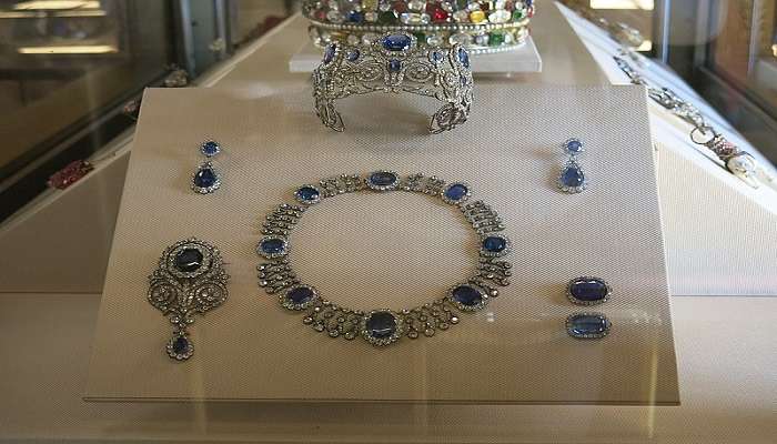 Parure of Queen Maria Amelia, distinct from places to visit in Khammam.