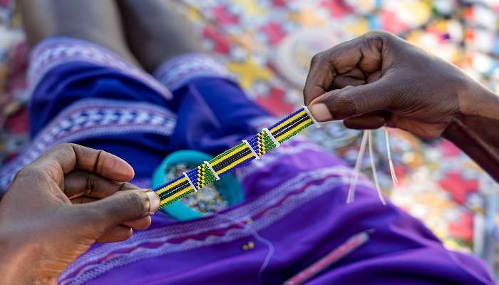 Local artisans making handmade jewellery