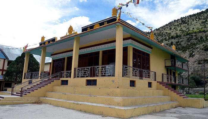 Front view of Jispa Monastery