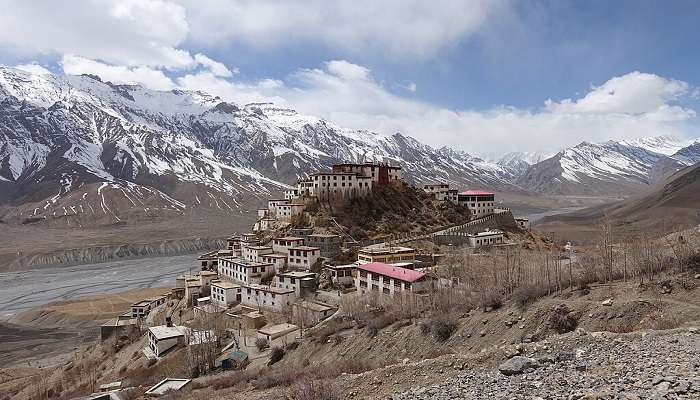 Beautiful front view of the Monastery, near Deepak Tal