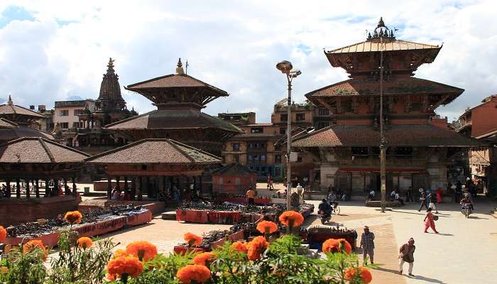 Kathmandu Durbar Square near Swoyambhu Mahachaitya Temple.