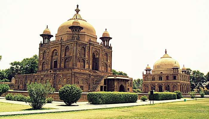 A view of Khusro Bagh during the morning 