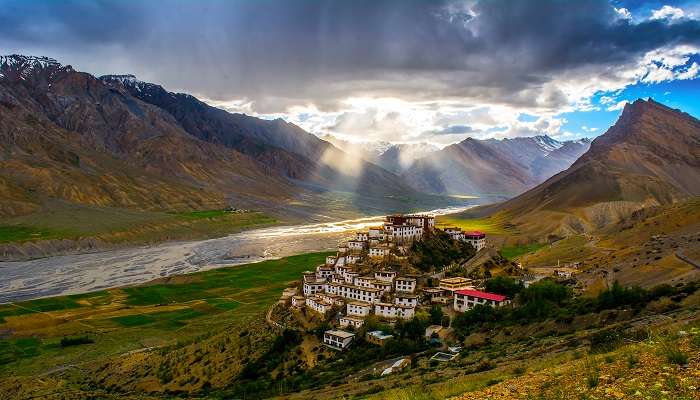 Lahaul and Spiti district, Himachal Pradesh in Gandhola Monastery.