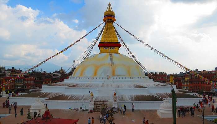 The eyes of Buddha Stupa Nepal