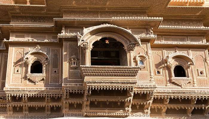 Architectural Details on Nathmal Ki Haveli, Jaisalmer