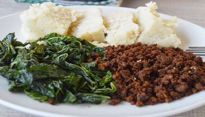 Ugali is a staple meal around the Thimlich Ohinga Historic Site