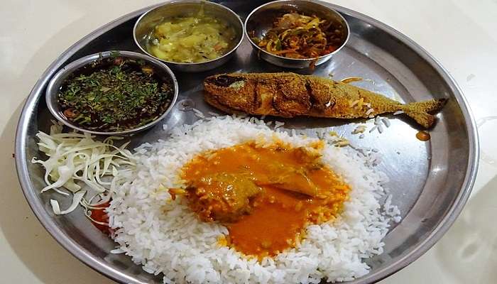 A plate of Goan Mackerel Fish Curry