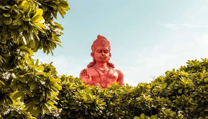 Fascinating view of lord hanuman, one of the main attractions of Puri