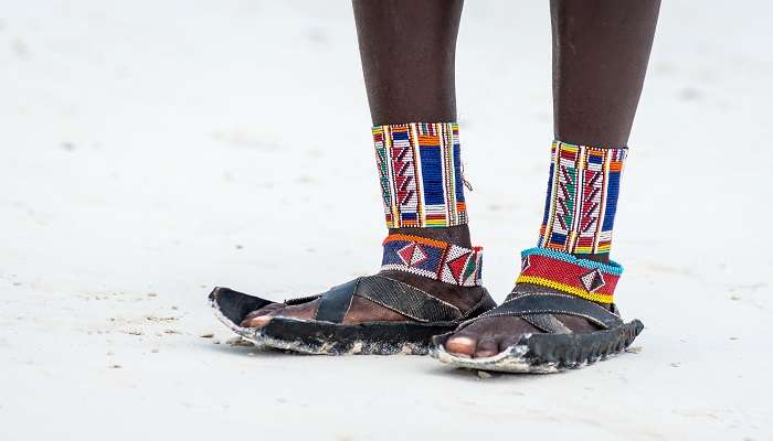 purchase the sandals at the Maasai market Nairobi.