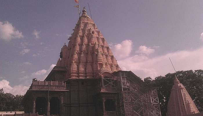 Spiritual site of Mahakaleshwar Jyotirlinga temple near bhukhi mata temple.
