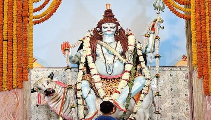 A huge Hindu god structure