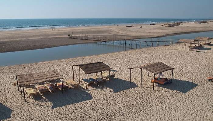 Relax and enjoy the beautiful natural beauty at the Mandrem Beach.