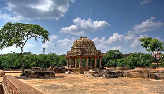 This archaeological park is spread over 200 acres in Delhi near Chhatarpur Temple In Delhi