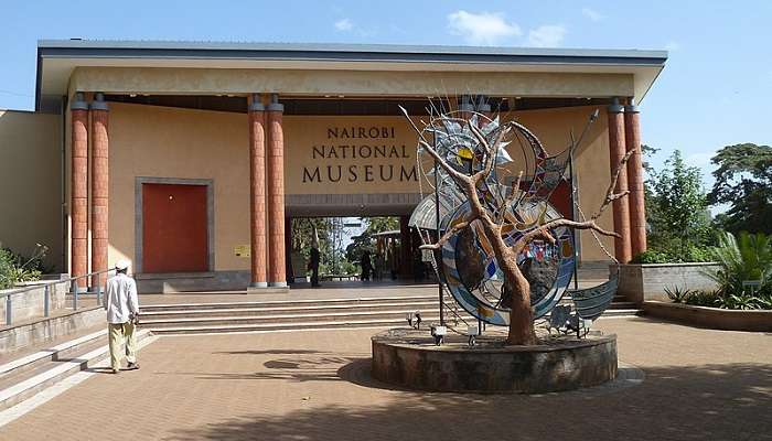 The entrance of the Nairobi National Museum