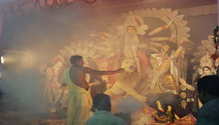 Traditional ceremony at Amareswara Temple Amaravath