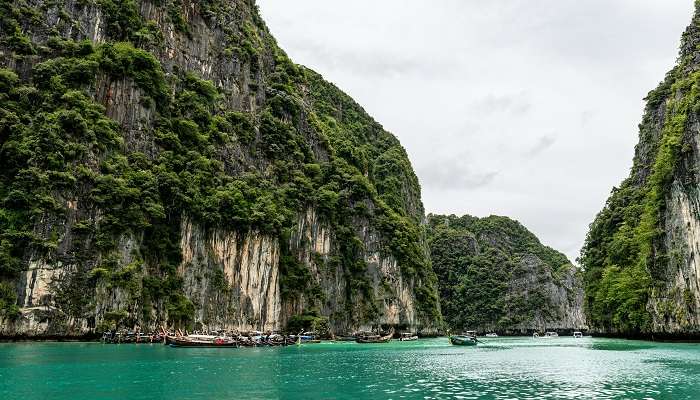 The serenity of the Phi Phi island in Phuket in June.